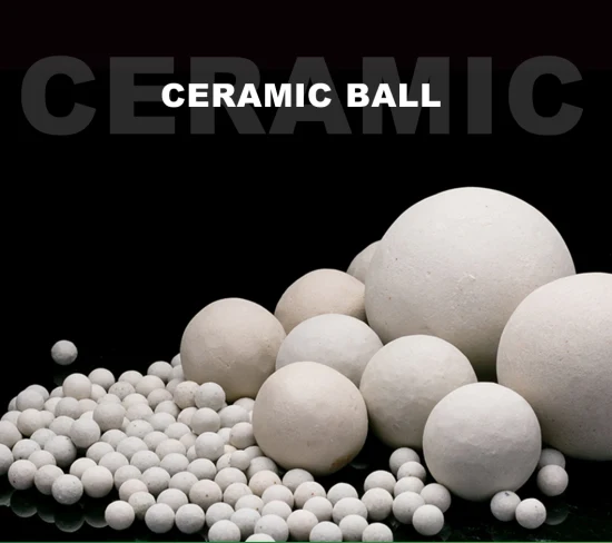 boule en céramique inerte industrielle de médias filtrants de boule d'alumine 23%Al2O3 de 25mm