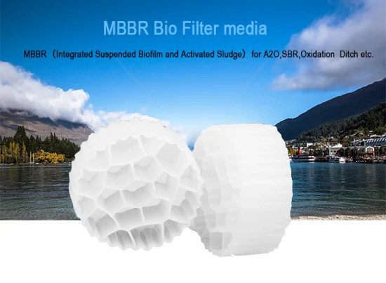 Système de filtre pour étang, média filtrant, boule filtrante pour Aquarium Mbbr, pour le traitement des eaux usées